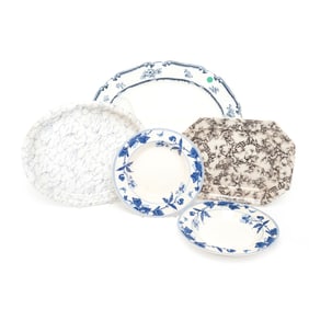 Five English Ironstone Table Articles