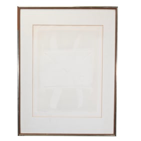 Framed Embossed Artwork, The Ticket, Savelli 62.