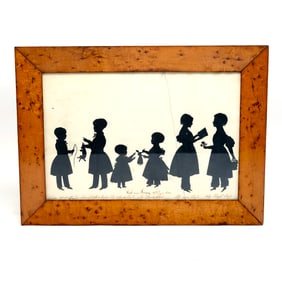 Irish Silhouette Portraits of Six Children, 1835