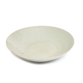 A Large Chinese Celadon Glazed Pottery Bowl