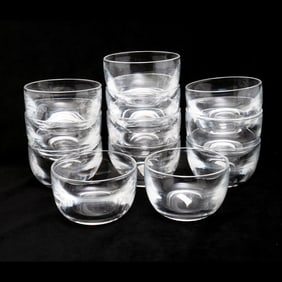 Set of Twelve Steuben Glass Fingerbowls
