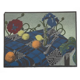 Unframed Still Life, lithograph.