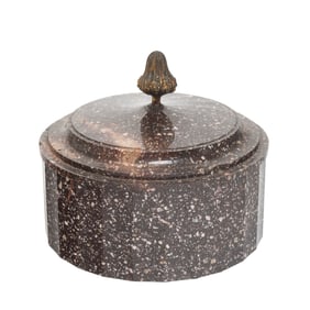 Modern Swedish Porphyry Box and Cover