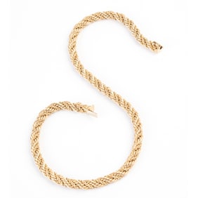 Tiffany & Co. 14k Yellow Gold Necklace.