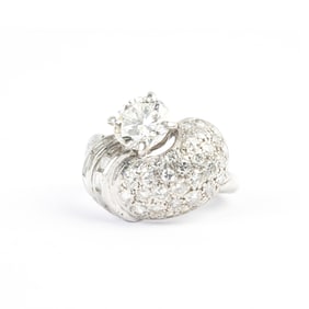 Retro Diamond, Platinum Ring.