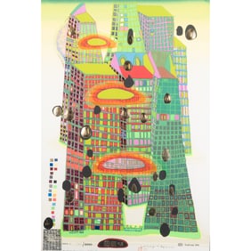 Friedensreich Hundertwasser, Good Morning, silkscreen