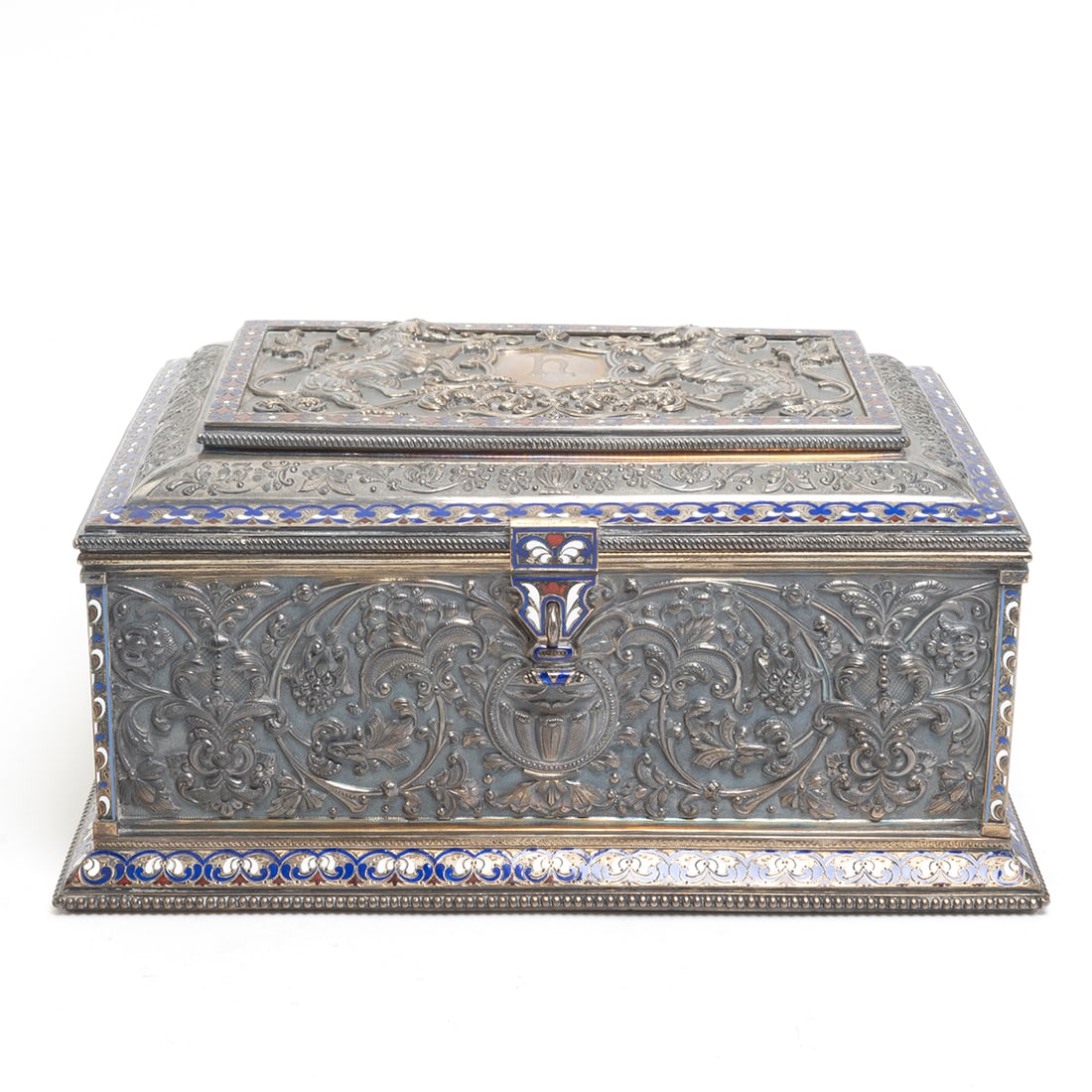 Russian Silver Gilt and Enamel Box, Anton Kuzmichev (1 of 6)