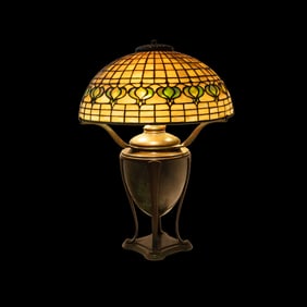 Tiffany Studios Lamp #181 with Pomegranate Shade