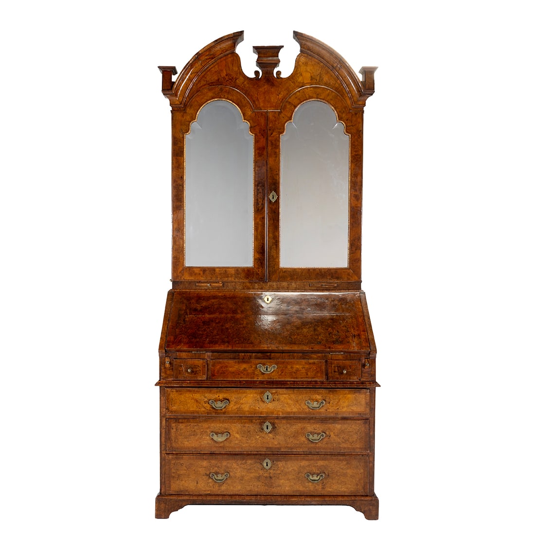 18th Century Georgian Burl Walnut Secretary (1 of 3)