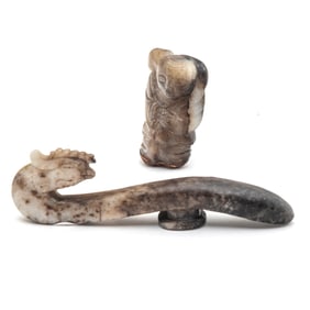 Group of Two Jade Carvings