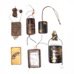 Group of Japanese Inros and Boxes