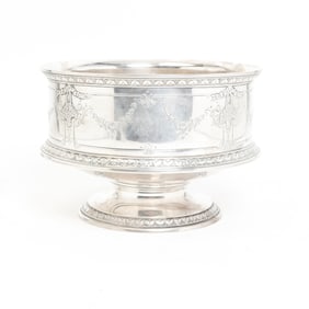 Shreve and Co. Chased Sterling Silver Bowl
