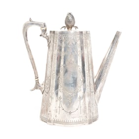 English Goldsmith's Alliance Sterling Silver Coffee Pot