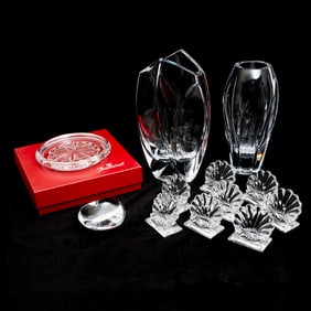 Collection of Baccarat Crystal Table Articles