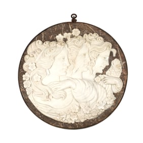 Italian Neoclassical Style Carrara Marble Wall Relief