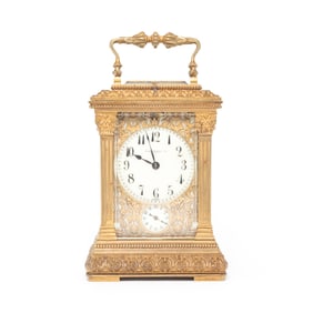 French Bigelow Kennard & Co. Ormolu Carriage Clock