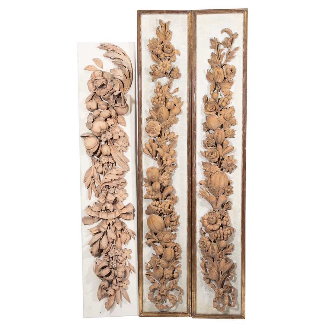 Three Oak Carved Panels, Manner of Grinling Gibbons (1 of 3)