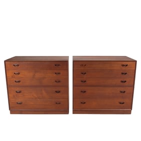 Pair of Mid Century Modern Teak Dressers