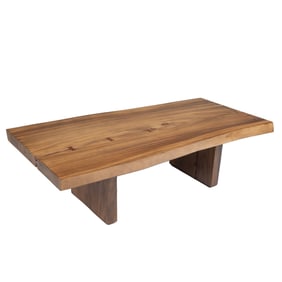 Contemporary Walnut Live Edge Coffee Table