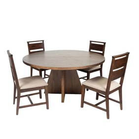 Contemporary Round Dining Table with Four Chairs