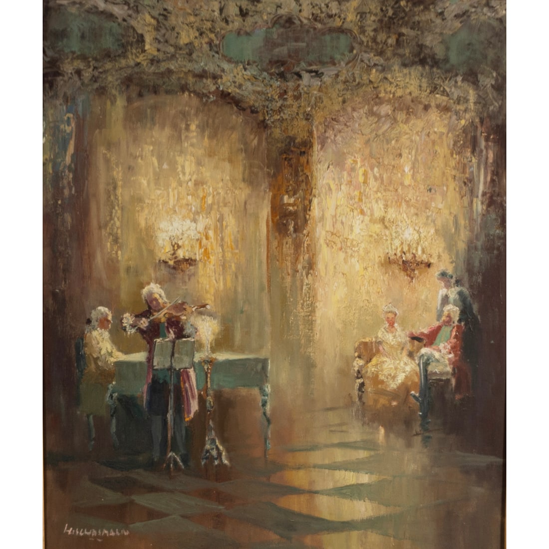 Ludwig Gschossmann, Violinist, oil (1 of 4)