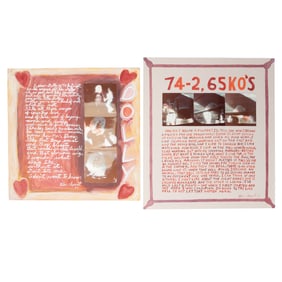 Glen Chesnut, Dolly and 65 KO's, two watercolors