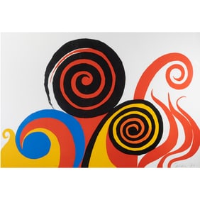 Alexander Calder, Tempete, lithograph
