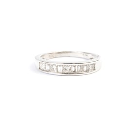 Diamond, 14k White Gold Ring.