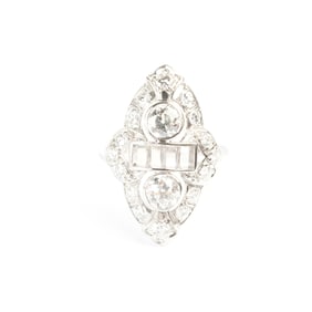 Vintage Diamond, Platinum Ring.