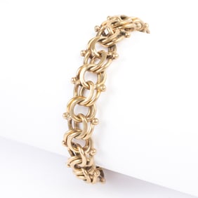 14k Yellow Gold Bracelet.