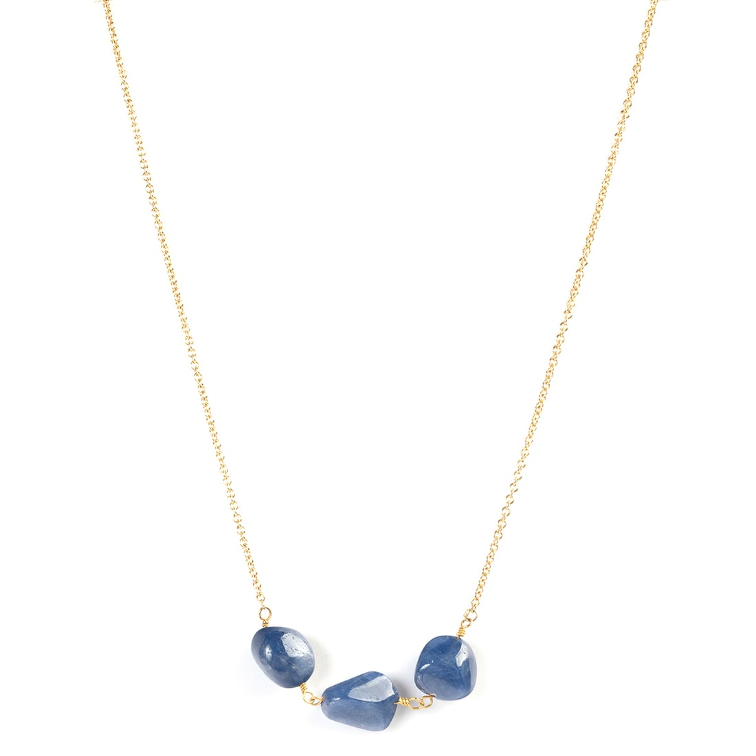 Sapphire, 18k Yellow Gold Necklace. (1 of 3)