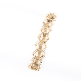 14k Yellow Gold Bracelet.