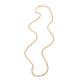 14k Yellow Gold Neck Chain.