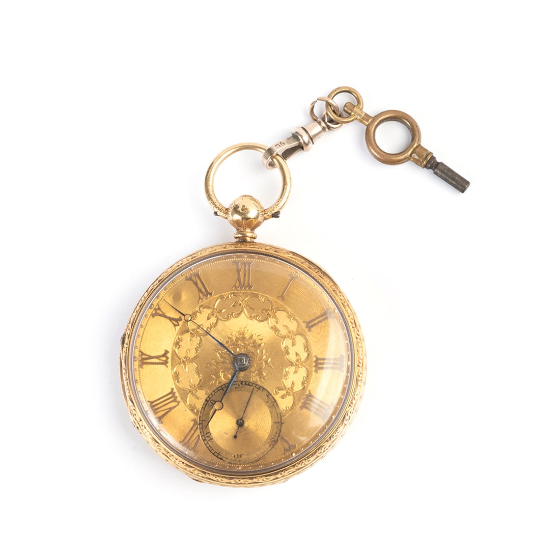 18k Yellow Gold Open Face Pocket Watch. (1 of 3)