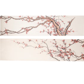 Attrib. to Liu Haisu: 'Flowering Tree', Hanging Scroll