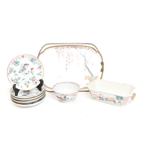 Group of Assorted Chinese Famille Rose Porcelain Items