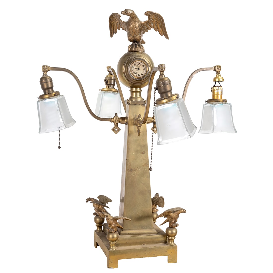 Waterbury Rattler Stanchion Bank Clock (1 of 3)