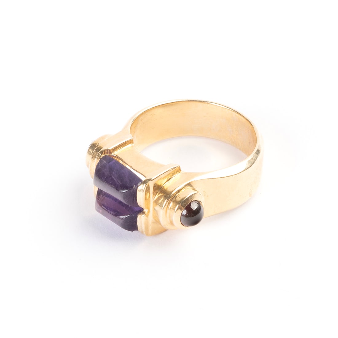 Amethyst, Pink Tourmaline, 14k Yellow Gold Ring. (1 of 3)