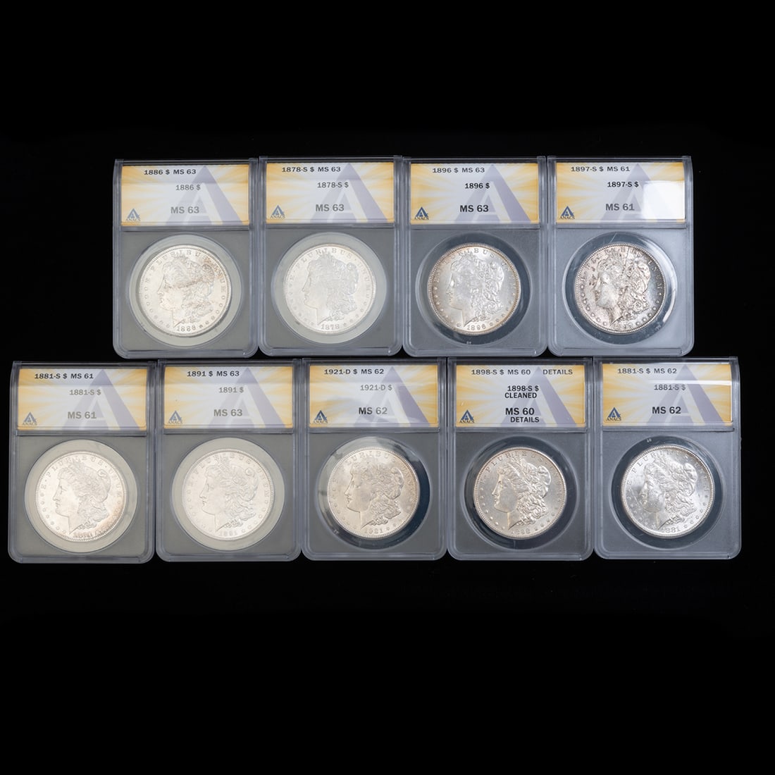 US Morgan Dollars ANACS graded. (1 of 1)