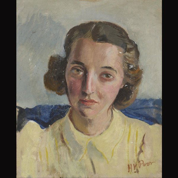 HENRY VARNUM POOR "Portrait of a Young Lady": HENRY VARNUM POOR (American 1887-1970) "Portrait of a Young Lady" Oil on canvas laid to board. 18 x 15 inches/ 45.6 x 38.1 centimeters. Signed lower right "H. V. Poor"