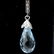 261: BLUE TOPAZ, DIAMOND, 14K WHITE GOLD EARRINGS. - 3