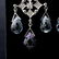 271: TOPAZ, AMETHYST, DIAMOND, 14K WHITE GOLD EARRINGS - 3