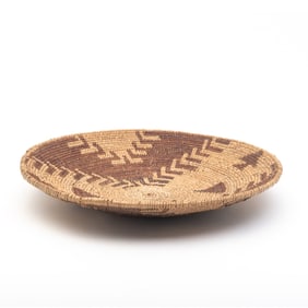 Native American Apache Figural Tray Basket