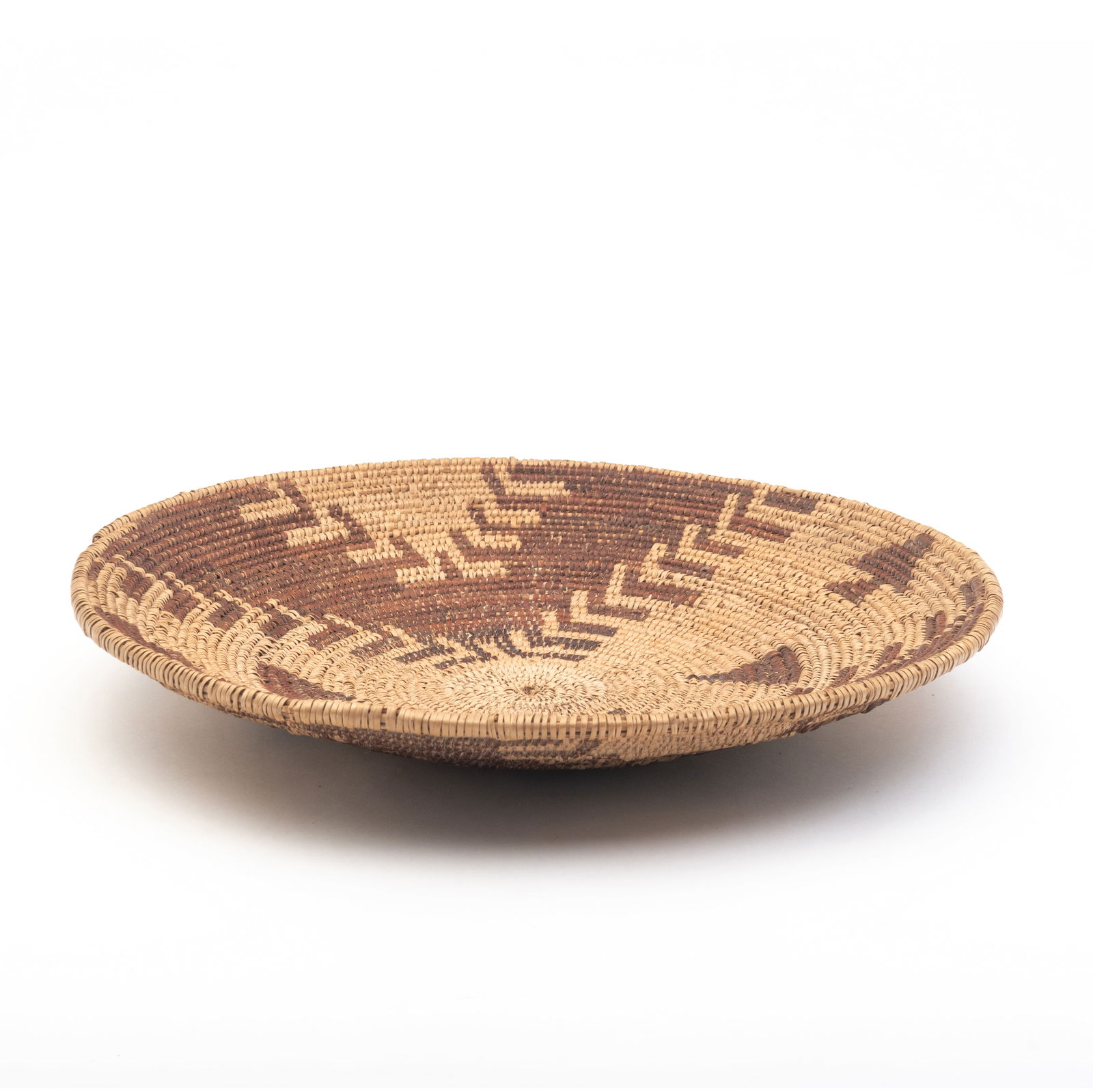 Native American Apache Figural Tray Basket (1 of 3)