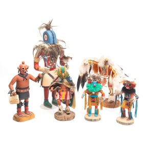 Collection of Native American Hopi Kachina Dolls
