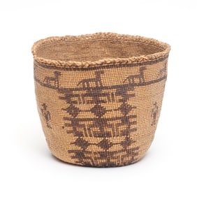 Native American Figural Basket, Possibly Skokomish
