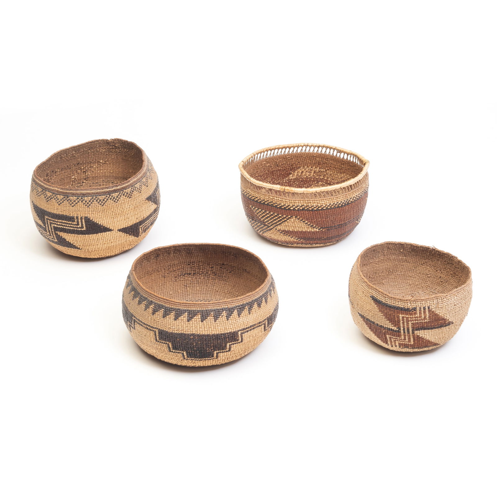 Four Native American Northwest Woven Baskets (1 of 4)