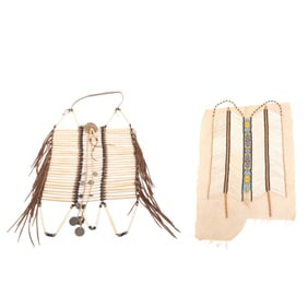 Two Native American Sioux Breastplates
