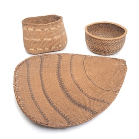 Three Native American Baskets Including Walapai