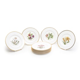 Williamson for Royal Worcester Porcelain Floral Dishes
